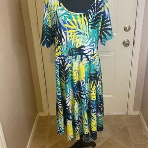 Tropical Print Women's Dress